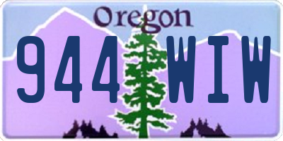 OR license plate 944WIW