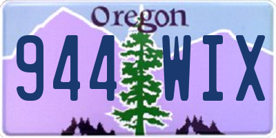 OR license plate 944WIX