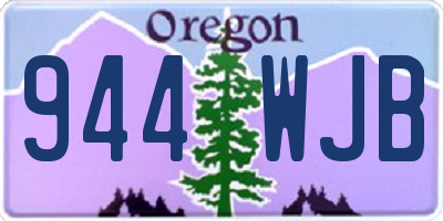 OR license plate 944WJB