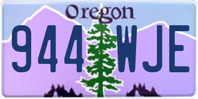 OR license plate 944WJE