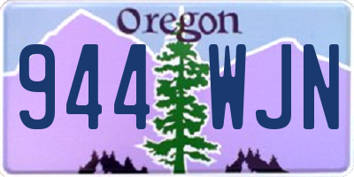 OR license plate 944WJN