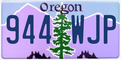 OR license plate 944WJP