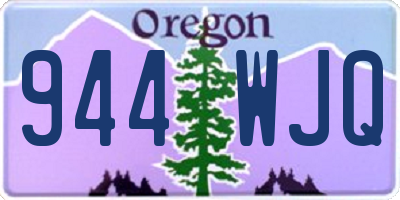 OR license plate 944WJQ