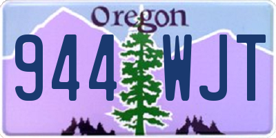 OR license plate 944WJT