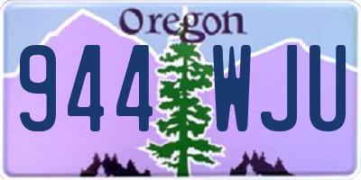 OR license plate 944WJU