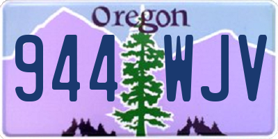 OR license plate 944WJV