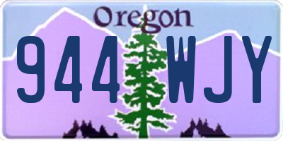 OR license plate 944WJY