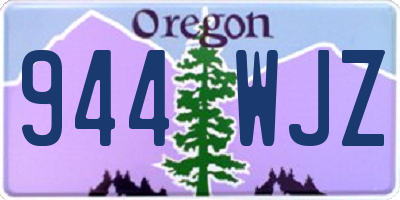 OR license plate 944WJZ