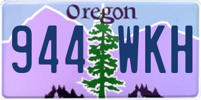 OR license plate 944WKH