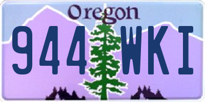 OR license plate 944WKI