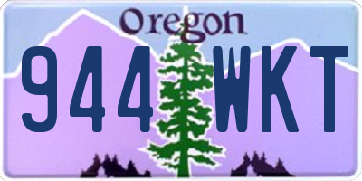 OR license plate 944WKT