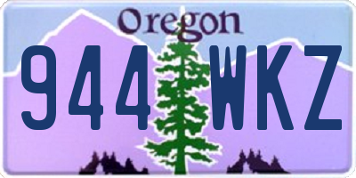 OR license plate 944WKZ