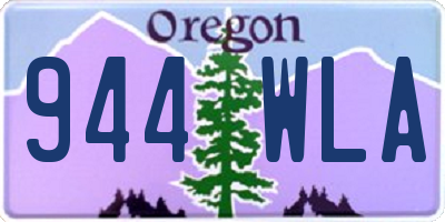 OR license plate 944WLA