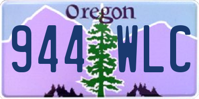 OR license plate 944WLC
