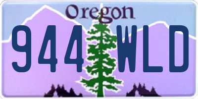 OR license plate 944WLD