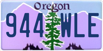 OR license plate 944WLE