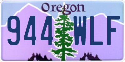 OR license plate 944WLF