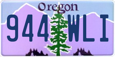 OR license plate 944WLI