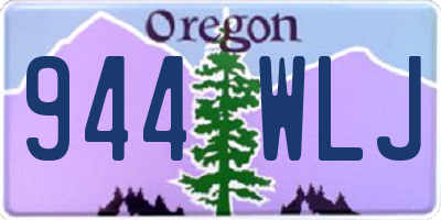 OR license plate 944WLJ