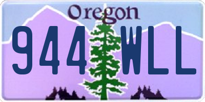 OR license plate 944WLL