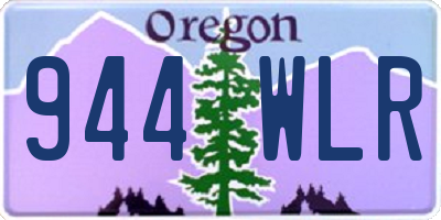 OR license plate 944WLR