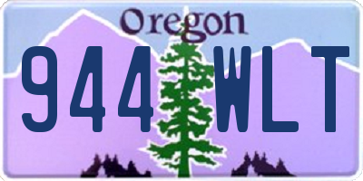 OR license plate 944WLT