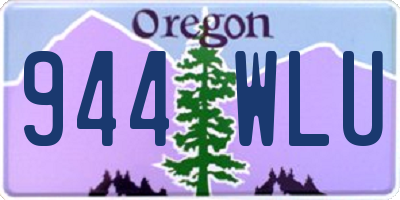 OR license plate 944WLU