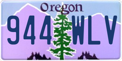 OR license plate 944WLV