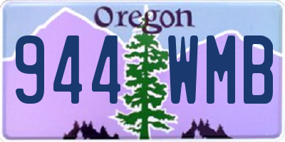 OR license plate 944WMB