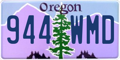 OR license plate 944WMD