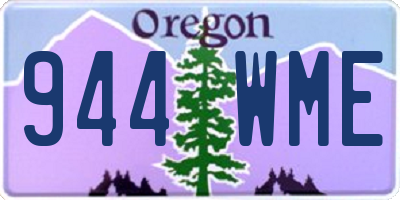OR license plate 944WME