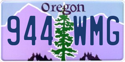 OR license plate 944WMG