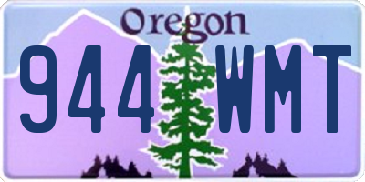 OR license plate 944WMT
