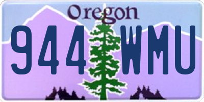 OR license plate 944WMU