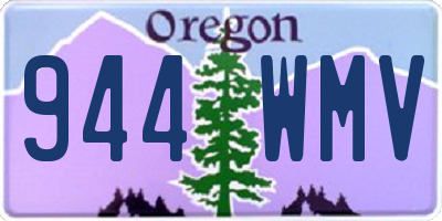 OR license plate 944WMV