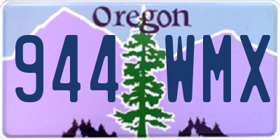 OR license plate 944WMX