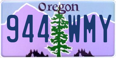 OR license plate 944WMY