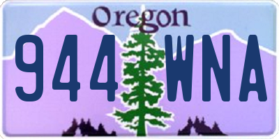 OR license plate 944WNA