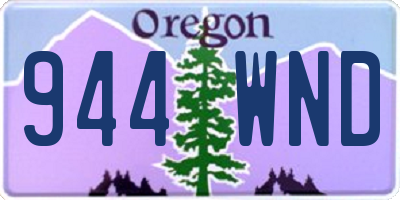 OR license plate 944WND