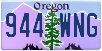 OR license plate 944WNG