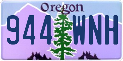 OR license plate 944WNH