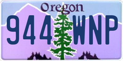 OR license plate 944WNP
