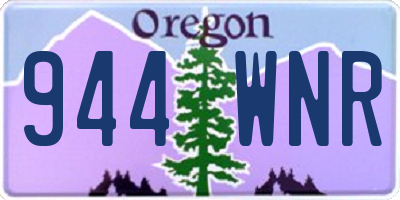 OR license plate 944WNR