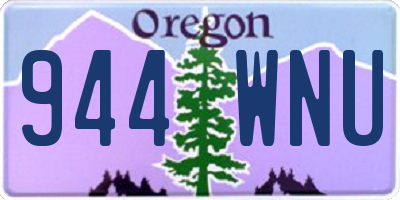 OR license plate 944WNU