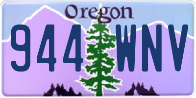 OR license plate 944WNV