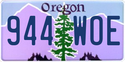 OR license plate 944WOE