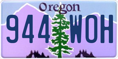 OR license plate 944WOH