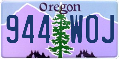 OR license plate 944WOJ
