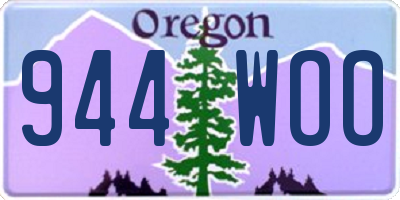 OR license plate 944WOO