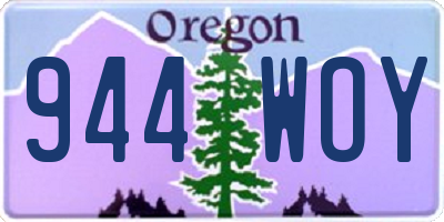 OR license plate 944WOY